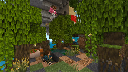 Карта "Спиральный биом-паркур" для Minecraft PE