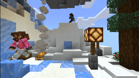 Карта "Спиральный биом-паркур" для Minecraft PE