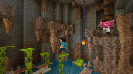 Карта "Спиральный биом-паркур" для Minecraft PE