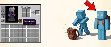 Мод "Рюкзаки от BONY162" для Minecraft PE