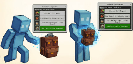 Мод "Рюкзаки от BONY162" для Minecraft PE