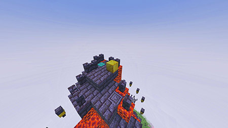 Карта "Паркур на вершину горы" для Minecraft PE