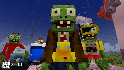 Мод "Растения против зомби классика" для Minecraft PE