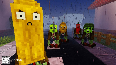 Мод "Растения против зомби классика" для Minecraft PE