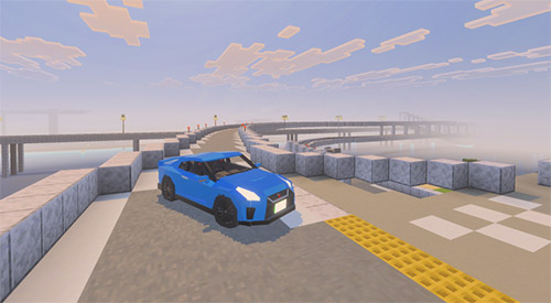 Мод "Nissan R35 GTR и Nissan 370Z" для Minecraft PE