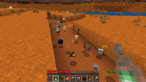 Мод "Случайный дроп" для Minecraft PE