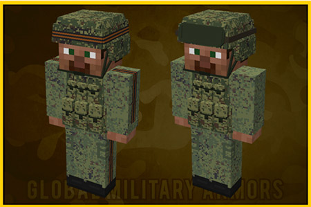 Мод "Военная броня" для Minecraft PE
