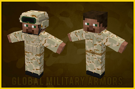 Мод "Военная броня" для Minecraft PE