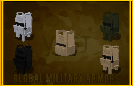Мод "Военная броня" для Minecraft PE