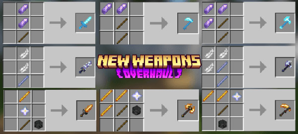 Мод "Новое оружие со способностями" для Minecraft PE