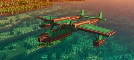 Мод "Самолёты SkyBound" для Minecraft PE