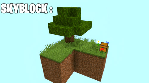 Карта "Выживание на небесных островах" для Minecraft PE