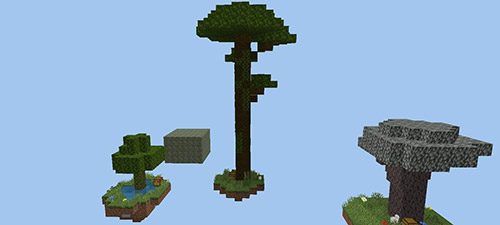 Карта "Выживание на небесных островах" для Minecraft PE