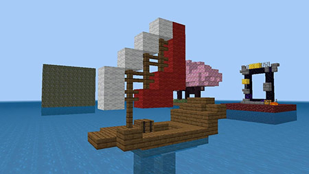 Карта "Выживание на плоту" для Minecraft PE