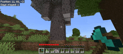 Мод "Быстрый сбор ресурсов" для Minecraft PE