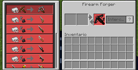 Мод "Самодельное оружие" для Minecraft PE