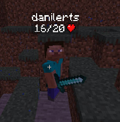Мод "Простой индикатор здоровья" для Minecraft PE