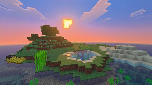 Карта "100 дней выживание на острове" для Minecraft PE