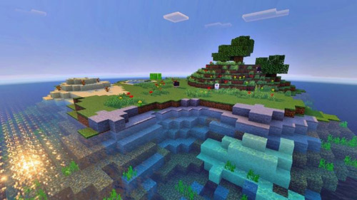 Карта "100 дней выживание на острове" для Minecraft PE