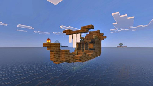 Карта "100 дней выживание на острове" для Minecraft PE