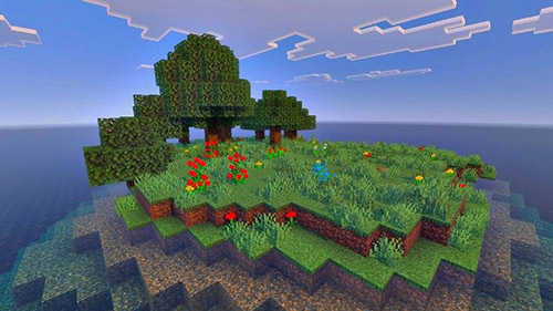 Карта "100 дней выживание на острове" для Minecraft PE
