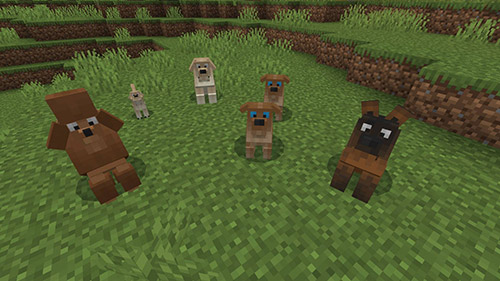 Мод "Собаки" для Minecraft PE