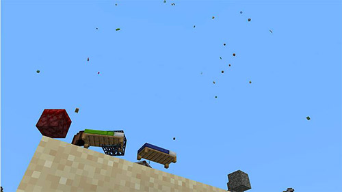 Мод "Дождь из случайных предметов" для Minecraft PE