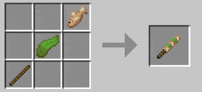 Мод "Шашлык на костре" для Minecraft PE