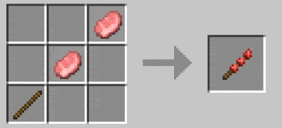 Мод "Шашлык на костре" для Minecraft PE