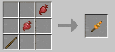 Мод "Шашлык на костре" для Minecraft PE