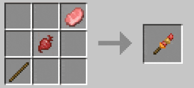Мод "Шашлык на костре" для Minecraft PE