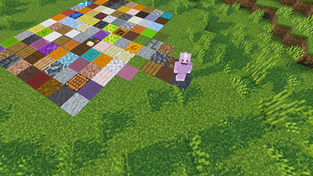 Мод "Случайные блоки под ногами" для Minecraft PE