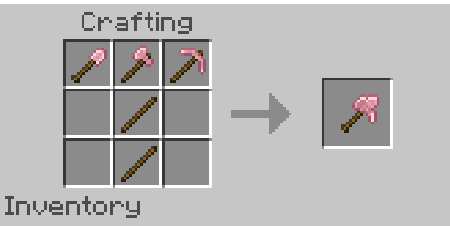 Мод "Розовое золото" для Minecraft PE