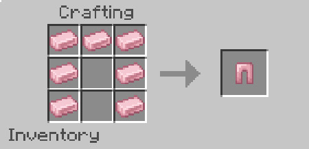 Мод "Розовое золото" для Minecraft PE