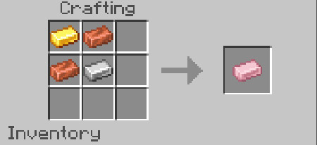 Мод "Розовое золото" для Minecraft PE