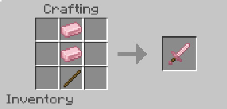 Мод "Розовое золото" для Minecraft PE
