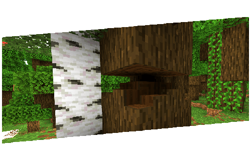 Мод "Динамическая рубка деревьев" для Minecraft PE