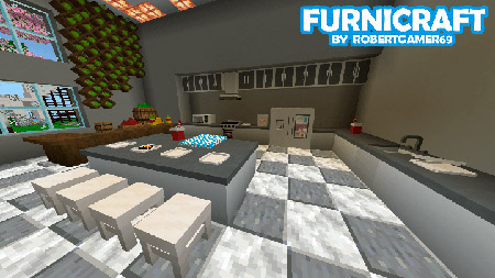 Мод "Мебель Furnicraft" для Minecraft PE