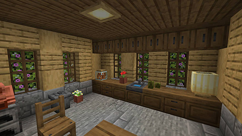 Мод "Ванильная мебель" для Minecraft PE