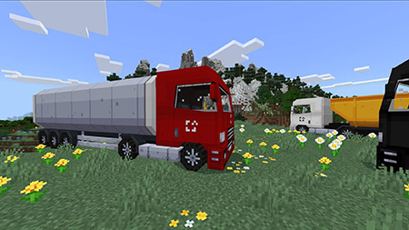 Мод "Грузовики" для Minecraft PE